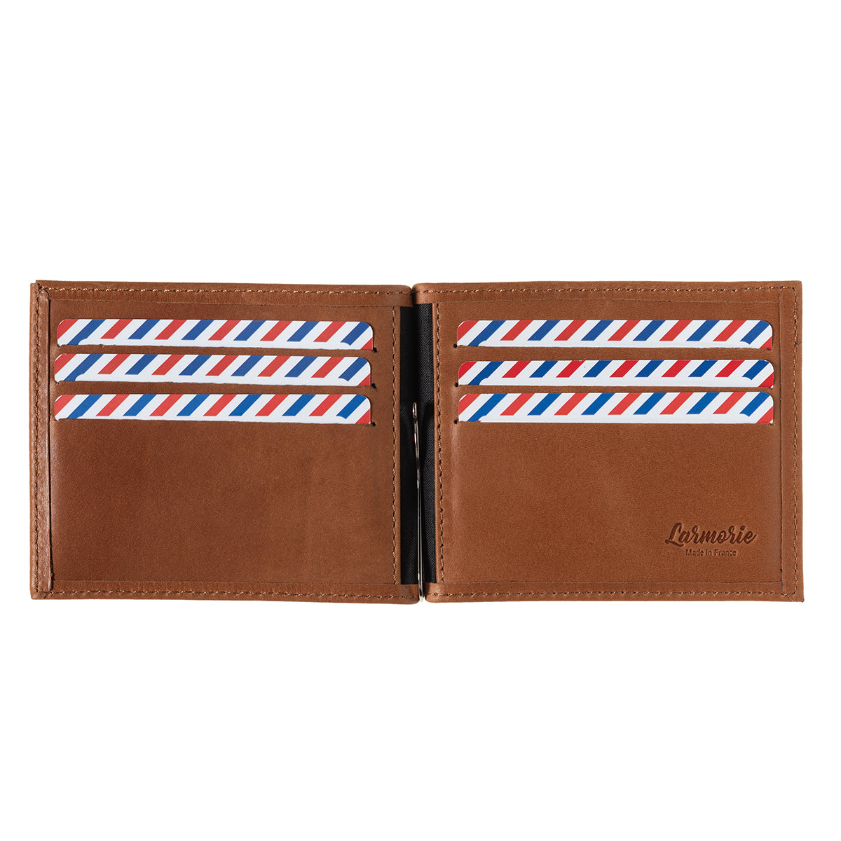 Portefeuille en cuir avec pince à billets HECTOR Larmorie®