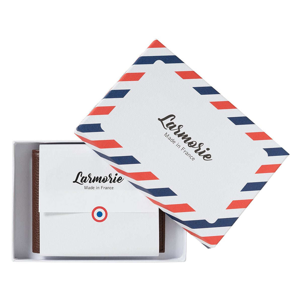 Portefeuille en cuir de poisson et nubuck ARTHUR Larmorie®