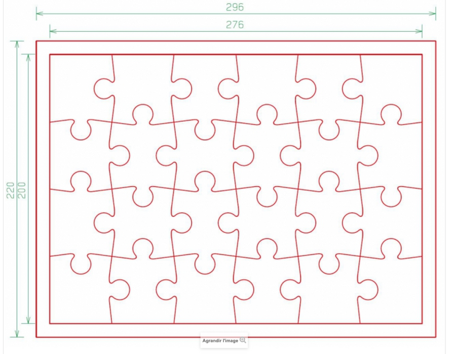 Puzzle 24 pièces personnalisé fabrication France 🇫🇷
