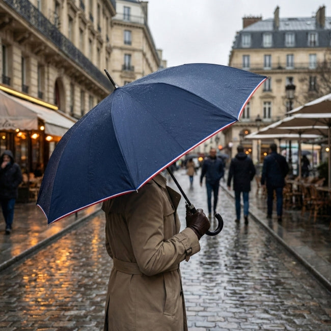 Parapluie de ville à ouverture automatique avec mât en métal personnalisable 🇫🇷