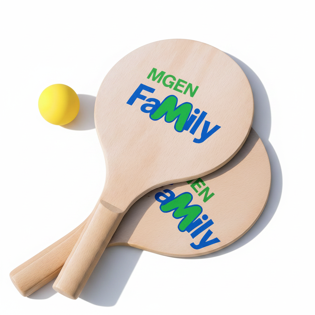 Set de raquettes de plages en bois personnalisable 🇫🇷