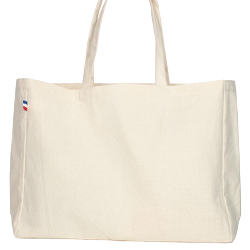 Sac cabas en coton avec soufflet