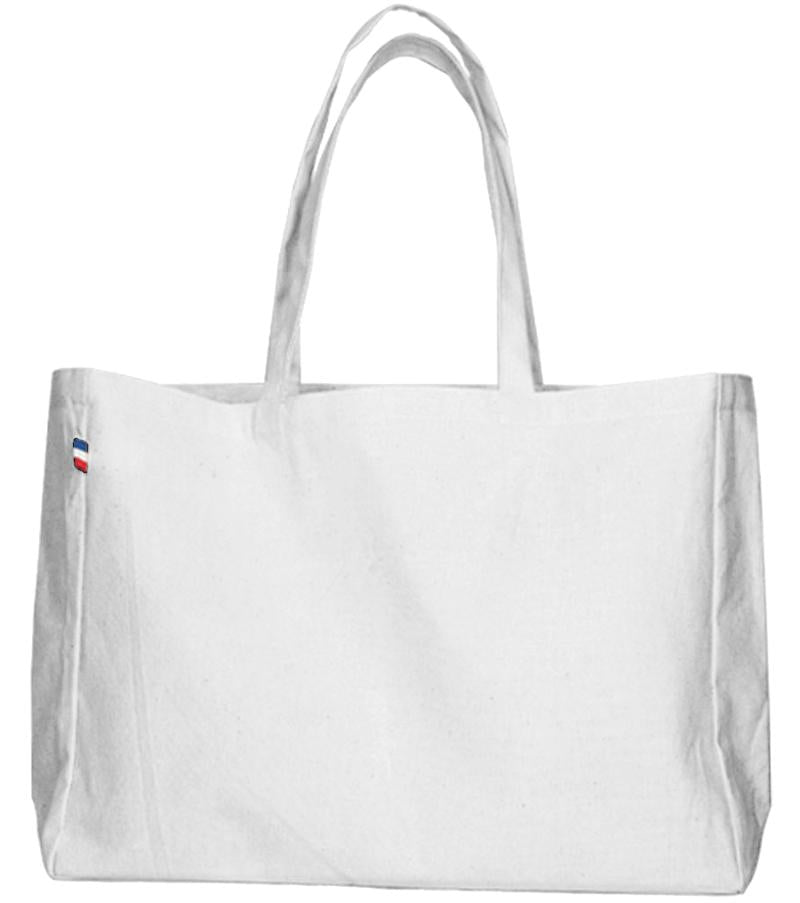 Sac cabas en coton avec soufflet