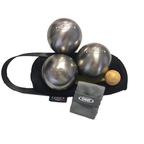 Set de 3 boules de pétanque OBUT® personnalisées