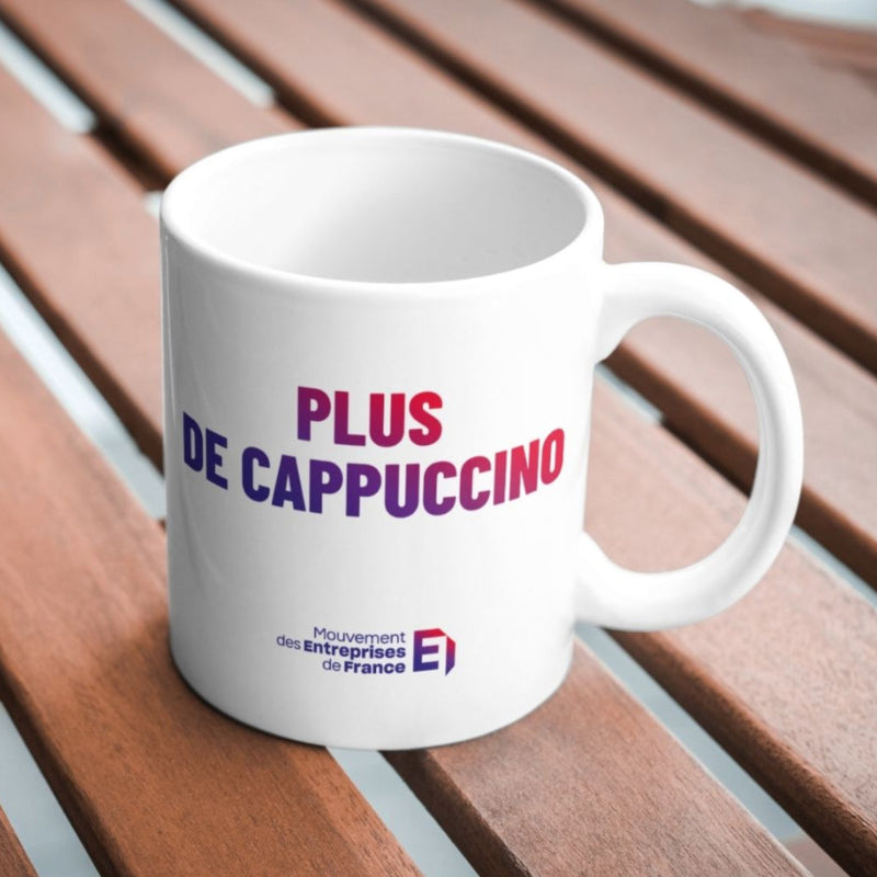 Mug en porcelaine MAde in France personnalisé MEDEF - Le Cadeau Français