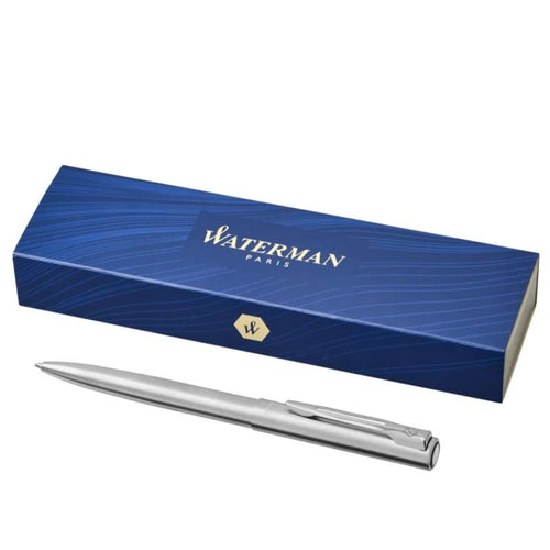 Stylo à bille en acier chromé Waterman® Graduate personnalisable fabrication France