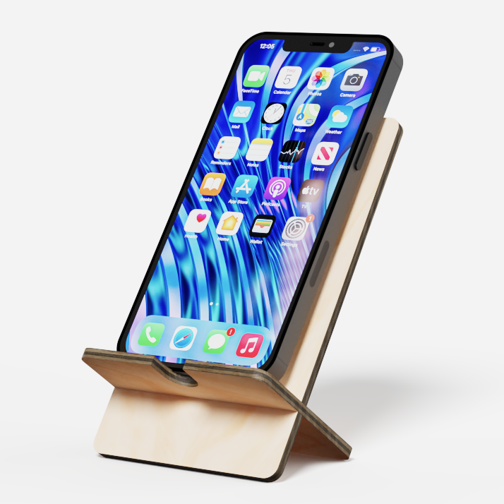 Support à smartphone en bois personnalisable 🇫🇷
