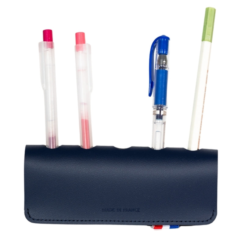 Support à stylos en cuir recyclé  personnalisable - Le Cadeau Français