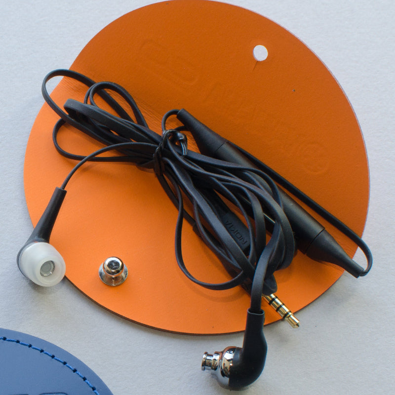 Taco oreillette en cuir recyclé Made in France