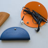Taco oreillette en cuir recyclé Made in France personnalisable