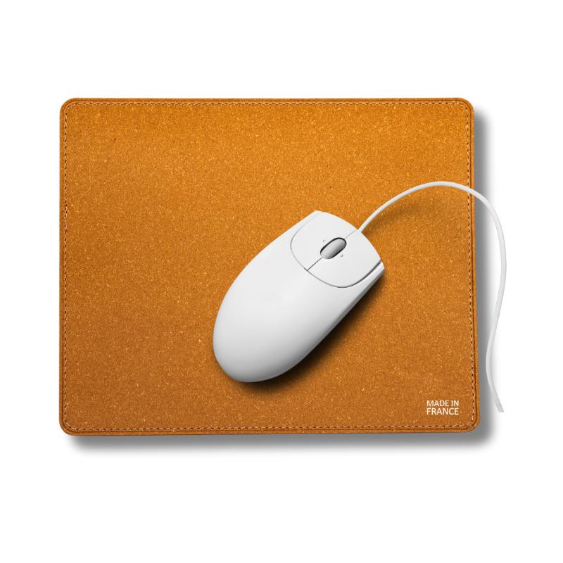 Tapis de souris en cuir recyclé♻️ personnalisé fabrication France🇫🇷