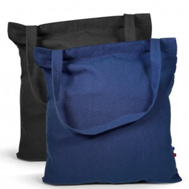 Tote bag bleu marine avec anse tricolore Made in France personnalisé Université Paris Nanterre - Le Cadeau Français