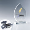 Trophée flamme en verre 17,5 cm sur socle personnalisable 🇫🇷