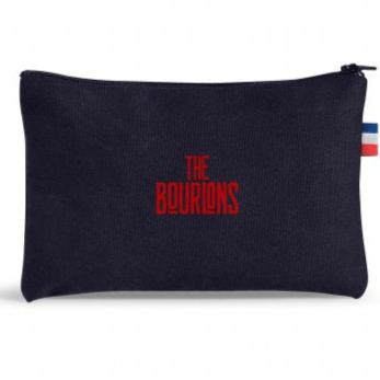 Trousse plate en coton bio noir ou marine