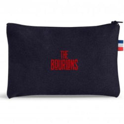 Trousse plate en coton bio noir ou marine