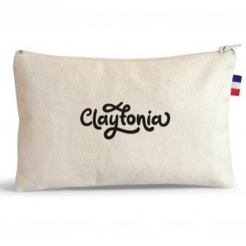 Trousse plate zippée en coton bio personnalisable Made in France - Le Cadeau Français