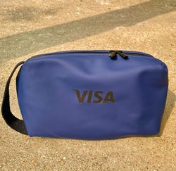 Trousse en PU recyclé zippée personnalisée VISA - Le Cadeau Français