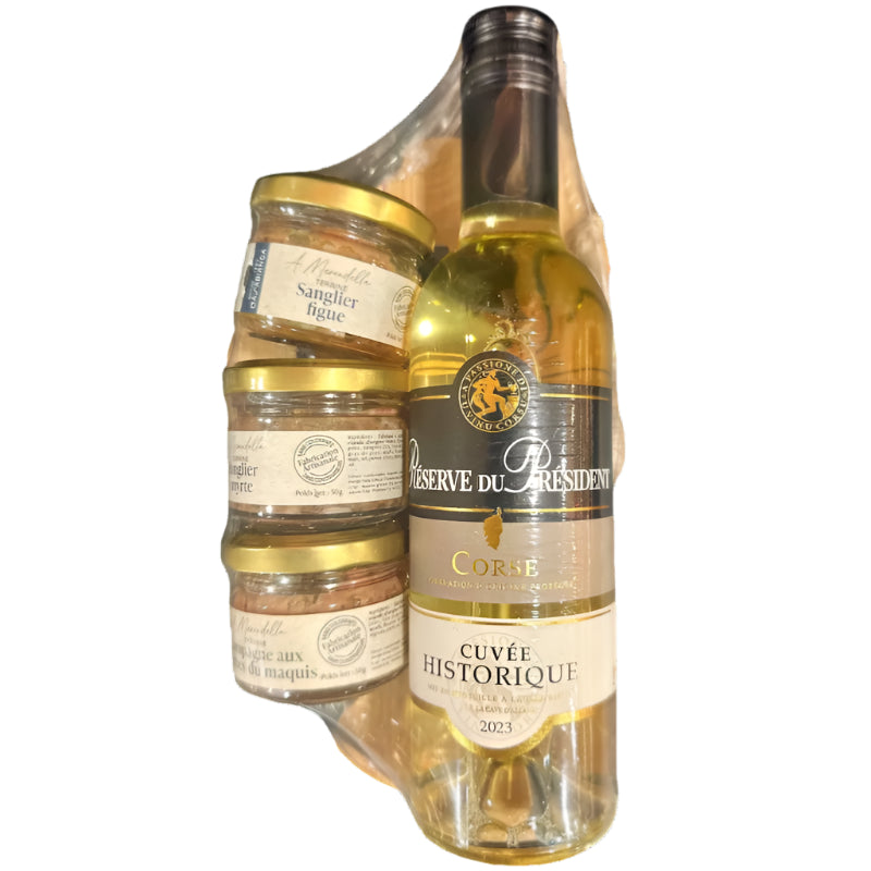 Coffret dégustation terrines et vin Corse Casabianca®