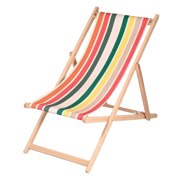 Transat "chilienne" avec structure en hêtre et toile basque Artiga® 🇫🇷