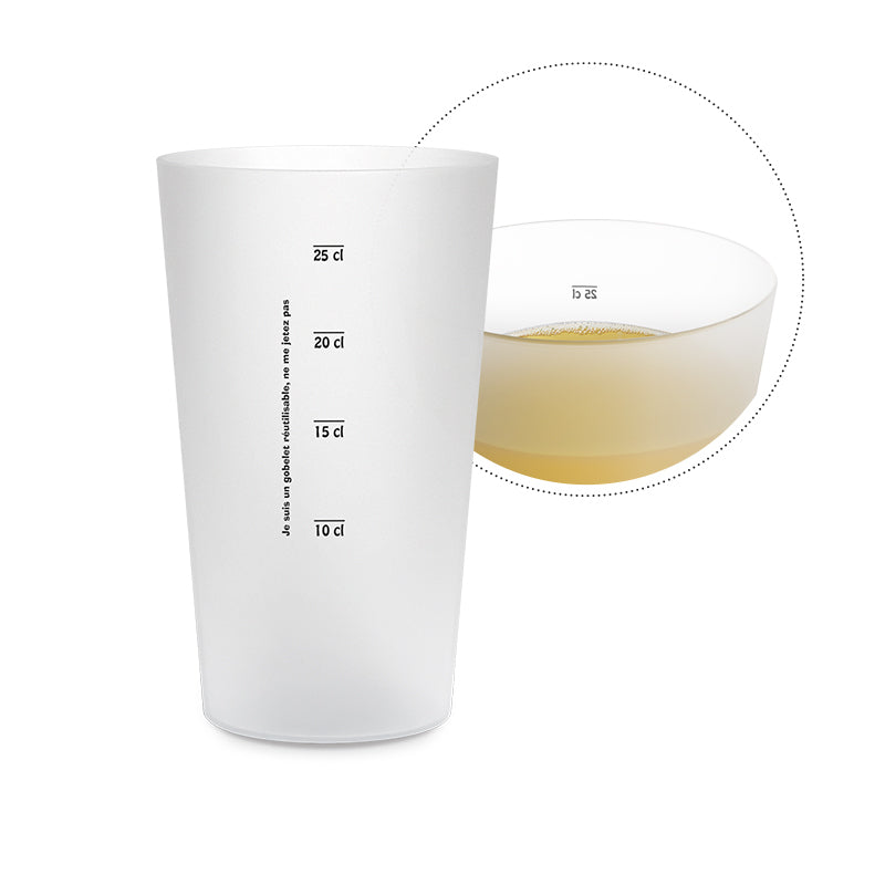 Gobelet en plastique réutilisable 30 cl personnalisé