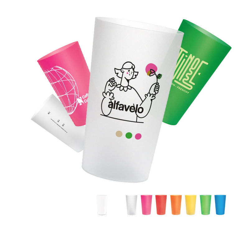 Gobelet en plastique réutilisable 60 cl (pinte) - personnalisable 🇫🇷