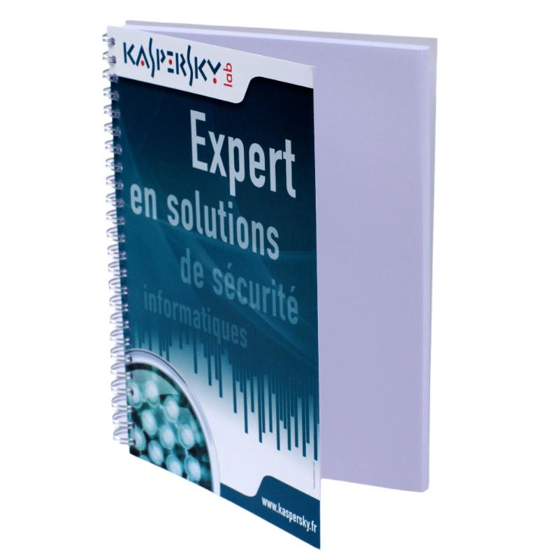 Carnet de notes A5 à spirales et couverture souple personnalisé impression quadri fabrication France 🇫🇷