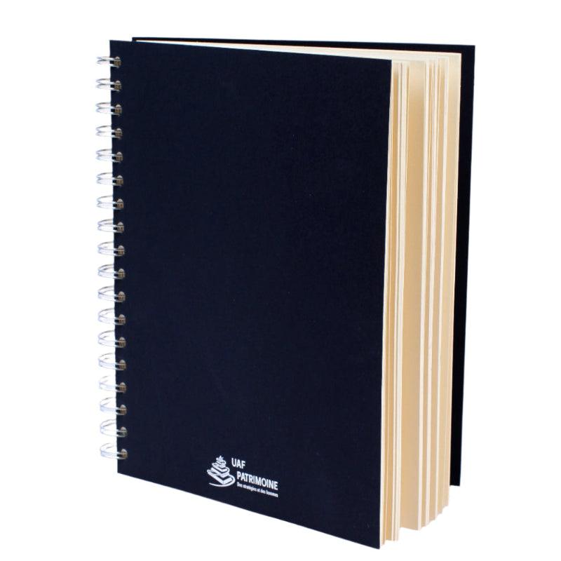Carnet de notes A5 à spirales à couverture rigide personnalisé fabrication France 🇫🇷