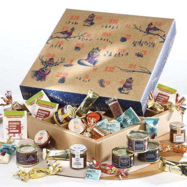 Calendrier gourmand 24 produits sucrés salés - Le Cadeau Français