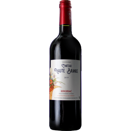 Vin rouge Bergerac AOC Chateau Haute Brande 75 cl - Le Cadeau Français