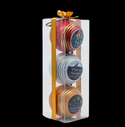 Pack 3 boules de Noël avec sachets de thé Compagnie & Co®
