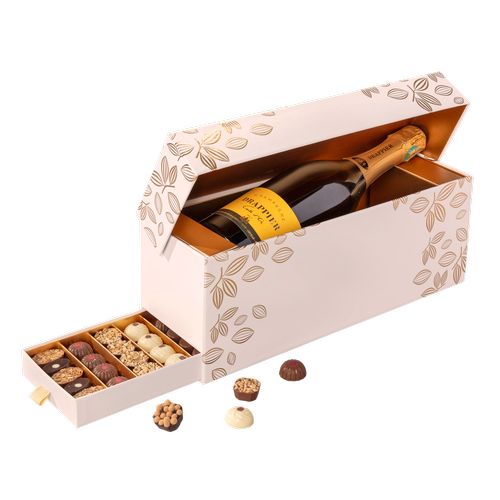 Coffret chocolats premium & champagne Drappier 🇫🇷 - Le Cadeau Français