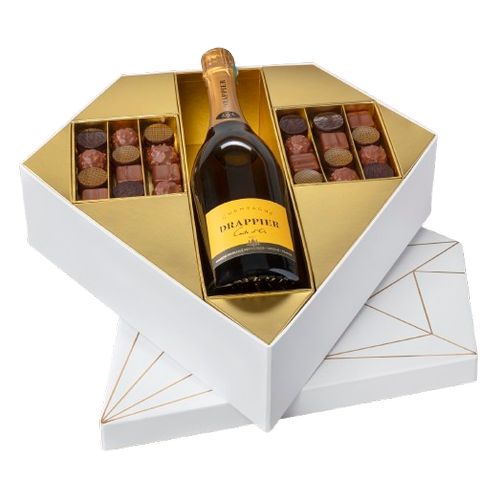 Coffret diamant Chocolats & Champagne 🇫🇷 - Le Cadeau Français