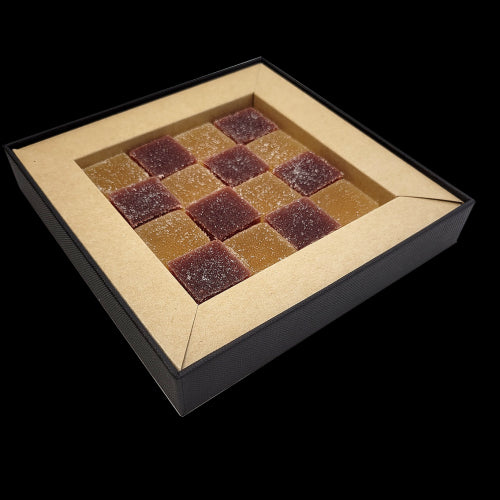 Coffret 16 pâtes de fruits Le Petit Carré de Chocolat® personnalisable fabrication France 🇫🇷