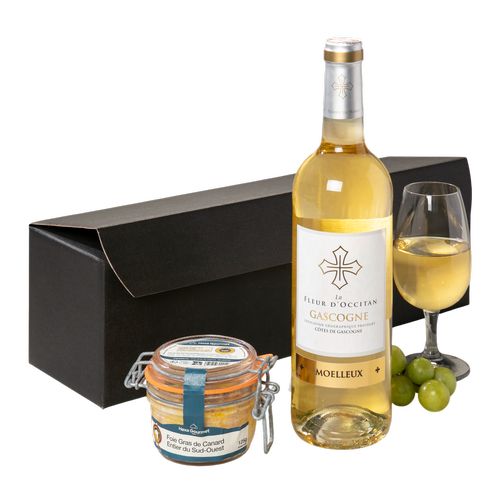 Coffret DUO SUD-OUEST Foie gras entier + vin blanc moelleux 🇫🇷 - Le Cadeau Français