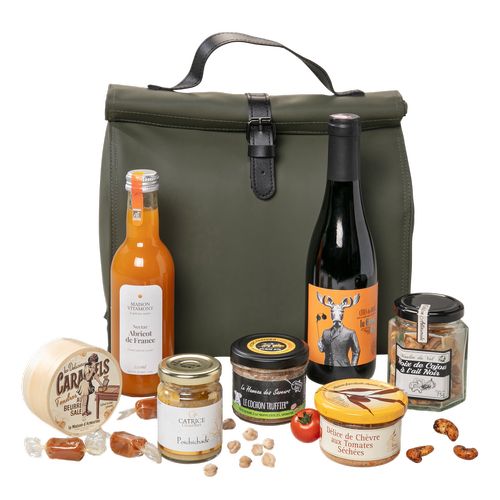 Coffret gastronomique "Un Moment de Plaisir" avec lunch bag isotherme 🇫🇷 - Le Cadeau Français