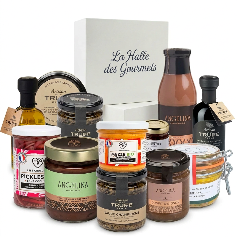 Coffret gastronomique VOYAGE ÉPICURIEN - La Halle des Gourmets 🇫🇷