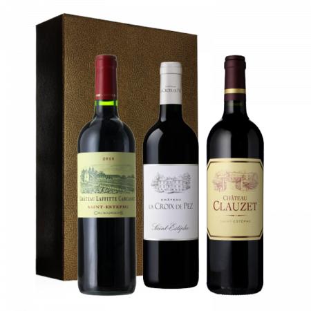 Coffret trio Saint Estèphe/ 3 bouteilles/ 2,25 L
