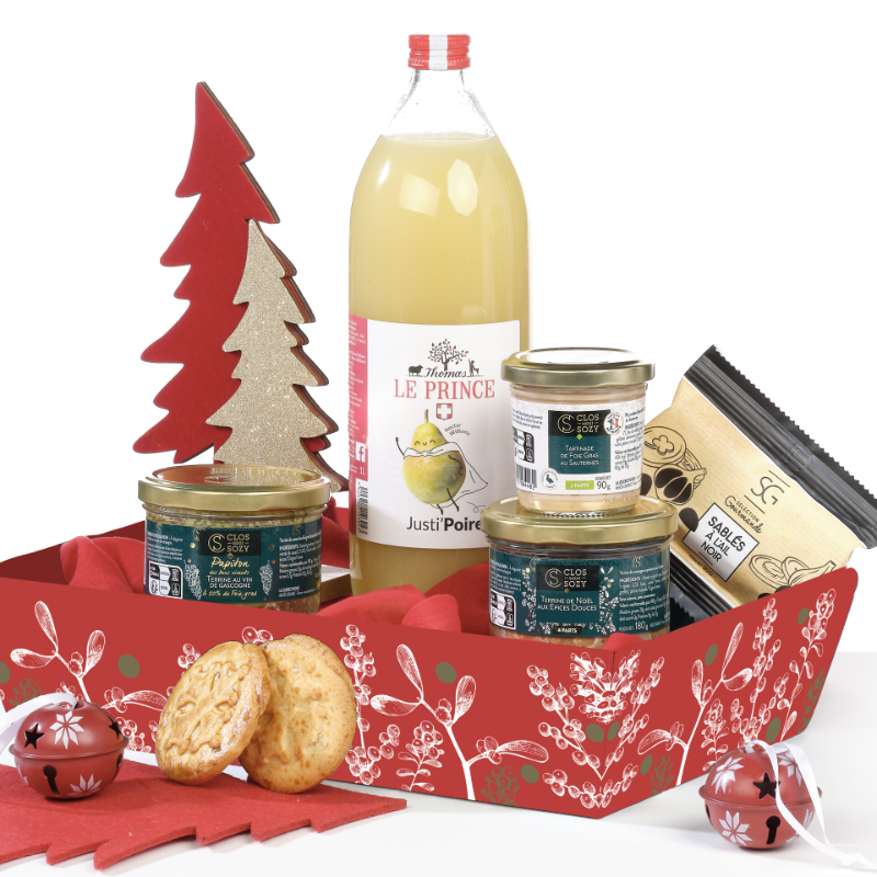 Coffret gourmand sucré/salé SANS ALCOOL "Instant de Fête" Clos Saint Sozy - Le Cadeau Français🇫🇷