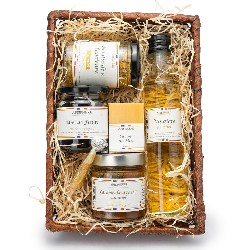 Coffret de produits de la ruche "Le Gourmand" Apisphère - Le Cadeau Français