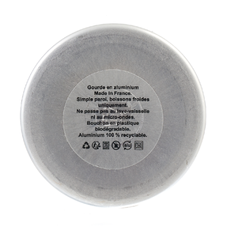 Gourde en Aluminium 63cl personnalisée fabrication France 🇫🇷