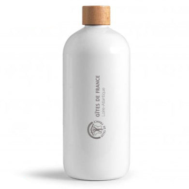 gourde bubu 75cl blanc Made in France gravure logo - Le Cadeau Français