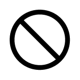 icone rond barré