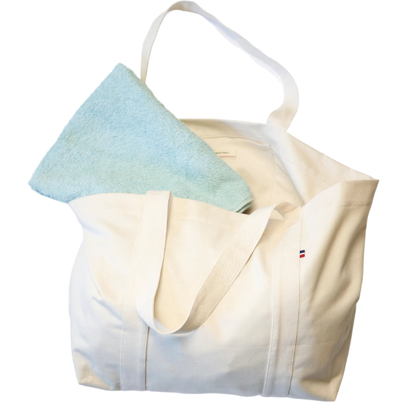 Sac cabas en coton avec soufflet personnalisable fabrication France 🇫🇷