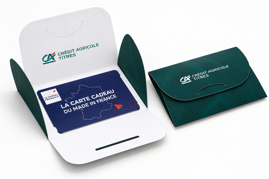 Porte-cartes en carton souple 100% personnalisé - Le Cadeau Français