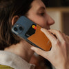 Porte-cartes adhésif pour smartphone en cuir recyclé♻️ personnalisable fabrication France fabrication France 🇫🇷