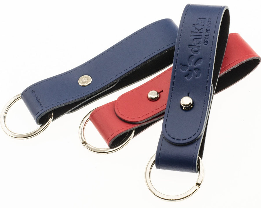 Porte-clés ceinture en cuir recyclé ♻️ personnalisé fabriqué en 🇫🇷