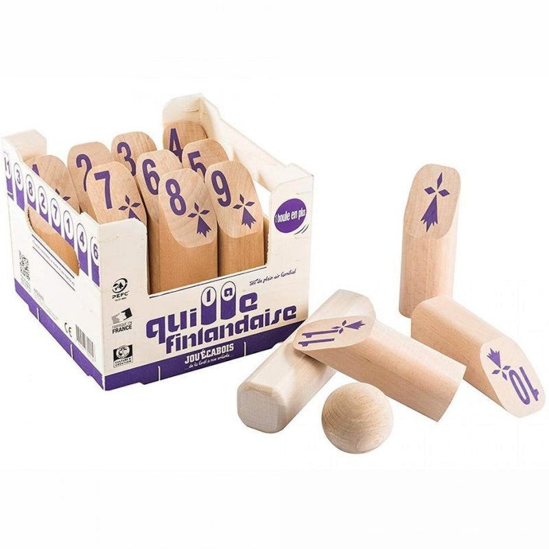 Jeu de quilles finlandaises en coffret Made in France - Le Cadeau Français