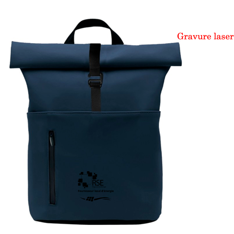 Sac rolltop made in France personnalisable gravure - Le Cadeau Français