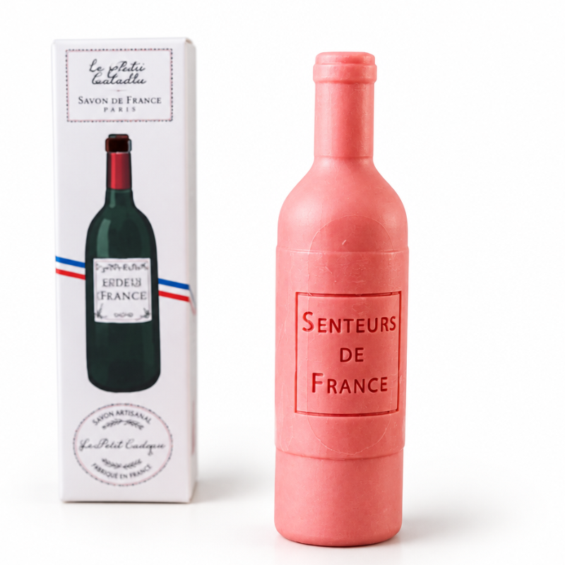 Savonnette en forme de bouteille de vin personnalisable 🇫🇷