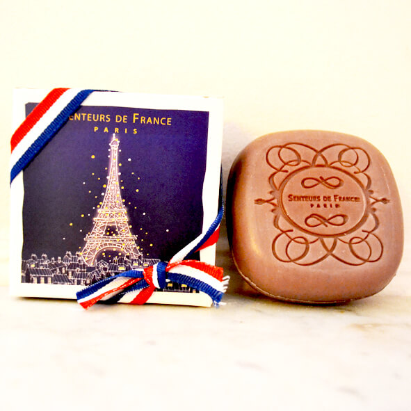 Savonnette parfumée ambre « Tour Eiffel » personnalisable 🇫🇷 - Le Cadeau Français